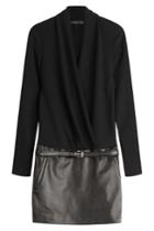 Barbara Bui Barbara Bui Mixed-media Leather Dress - Stylebop Exclusive -