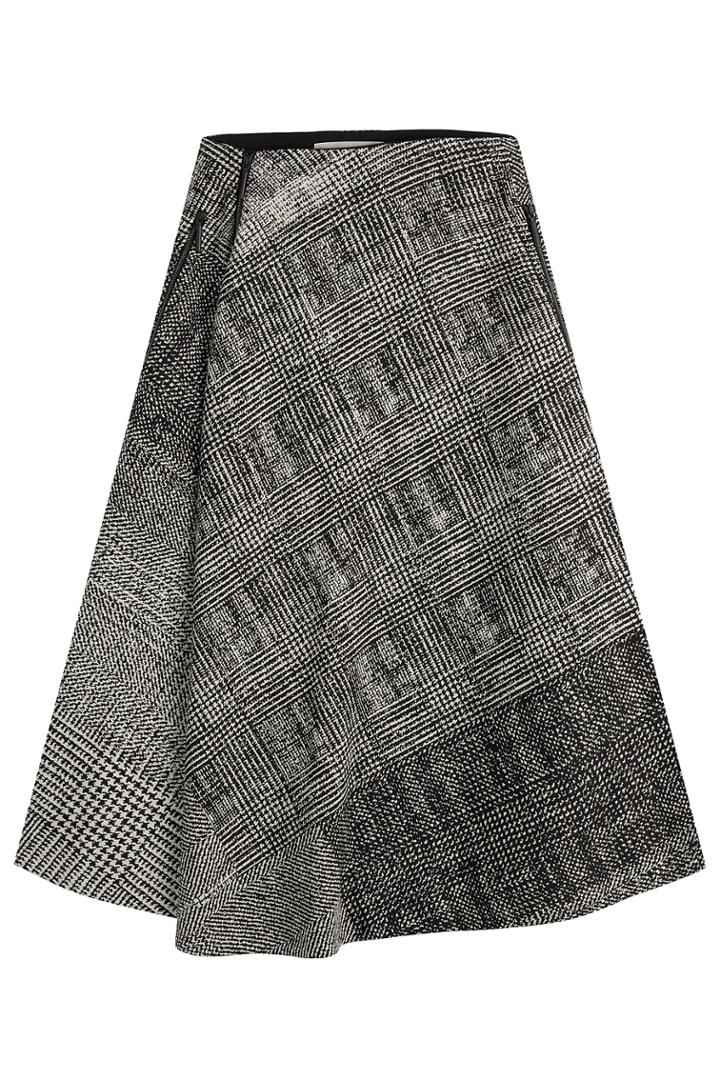 Jason Wu Jason Wu Printed Virgin Wool Skirt - Multicolor