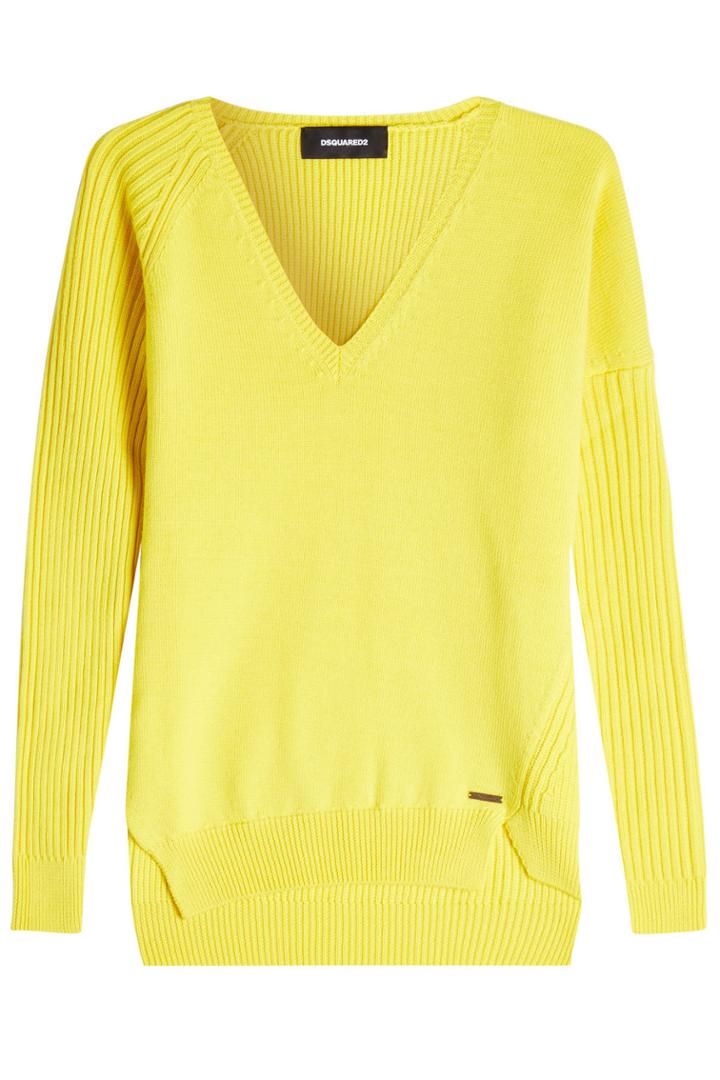 Dsquared2 Dsquared2 Wool Pullover With High-low Hemline