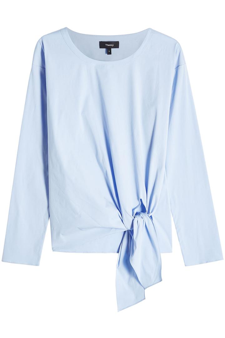 Theory Theory Cotton Top With Tie At Side