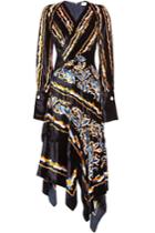 Peter Pilotto Peter Pilotto Printed Velvet Dress With Silk