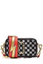 Marc Jacobs Marc Jacobs Snapshot Sequins Checker Leather Shoulder Bag - Multicolor