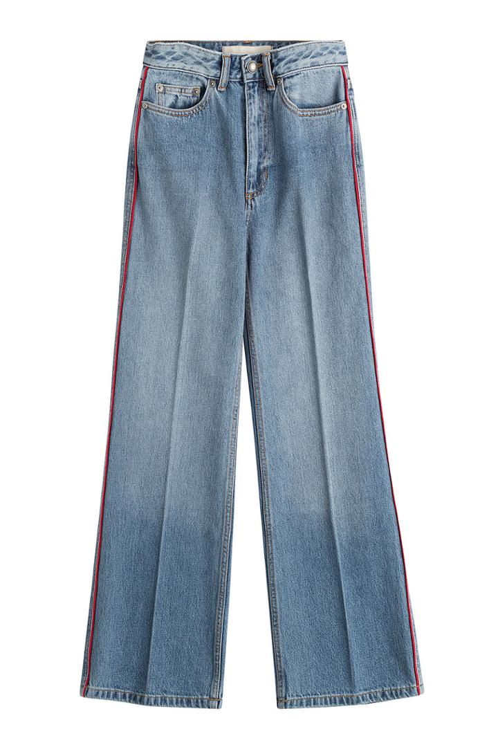 Marc By Marc Jacobs Marc By Marc Jacobs Cropped Wide Leg Jeans - Blue