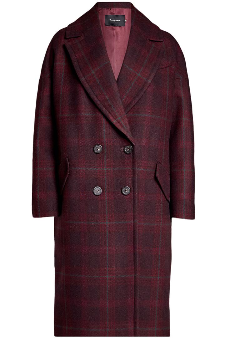 Tara Jarmon Tara Jarmon Printed Coat With Wool