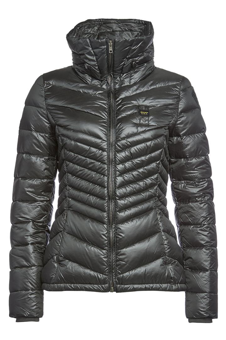 Blauer Blauer Wave Quilted Down Jacket - Grey