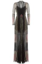 Etro Etro Silk Chiffon Floor-length Gown - Black