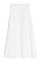 Carven Carven Pleated Cotton Skirt