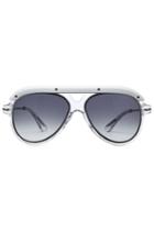 Roland Mouret Roland Mouret Hudson Aviator Sunglasses - White