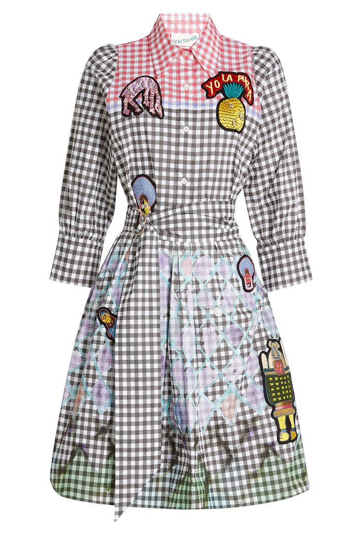 Peter Pilotto Peter Pilotto Cotton Shirt Dress With Patches