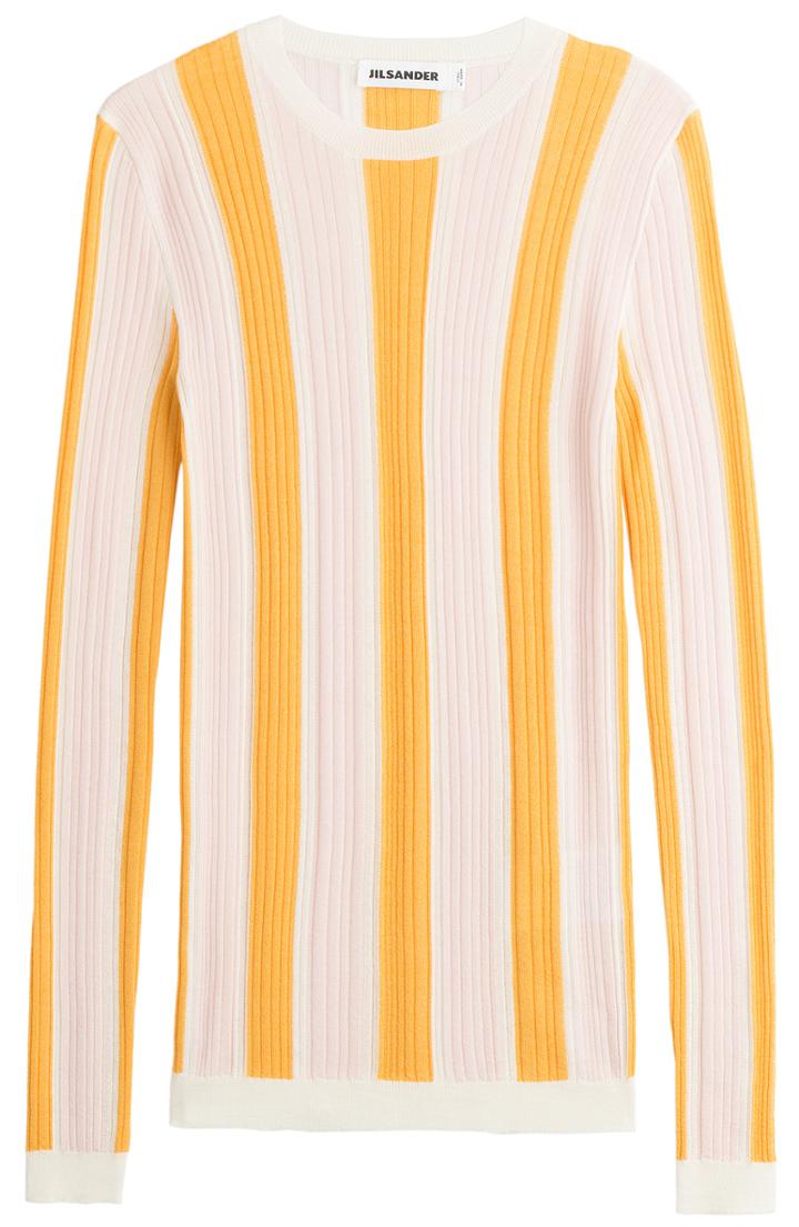 Jil Sander Cashmere-silk Striped Pullover