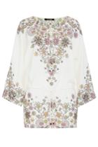 Roberto Cavalli Roberto Cavalli Embellished Silk Tunic - Beige