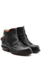 Fiorentini & Baker Fiorentini & Baker Leather Buckle Back Ankle Boots - Black