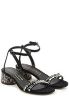 Marc Jacobs Marc Jacobs Embellished Sandals With Block Heels