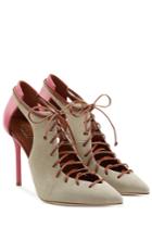 Malone Souliers Malone Souliers Ronnie Suede Lace-up Pumps With Cutouts - Multicolor