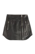 Mcq Alexander Mcqueen Leather Biker Skirt