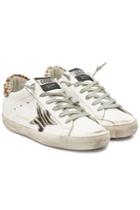 Golden Goose Deluxe Brand Golden Goose Deluxe Brand Super Star Leather Sneakers With Calf Hair