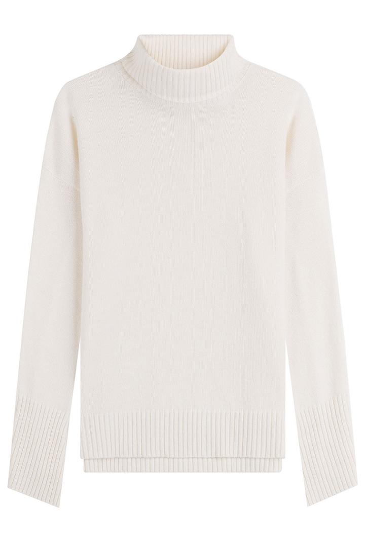 Iris Von Arnim Iris Von Arnim Cashmere Turtleneck Pullover - White