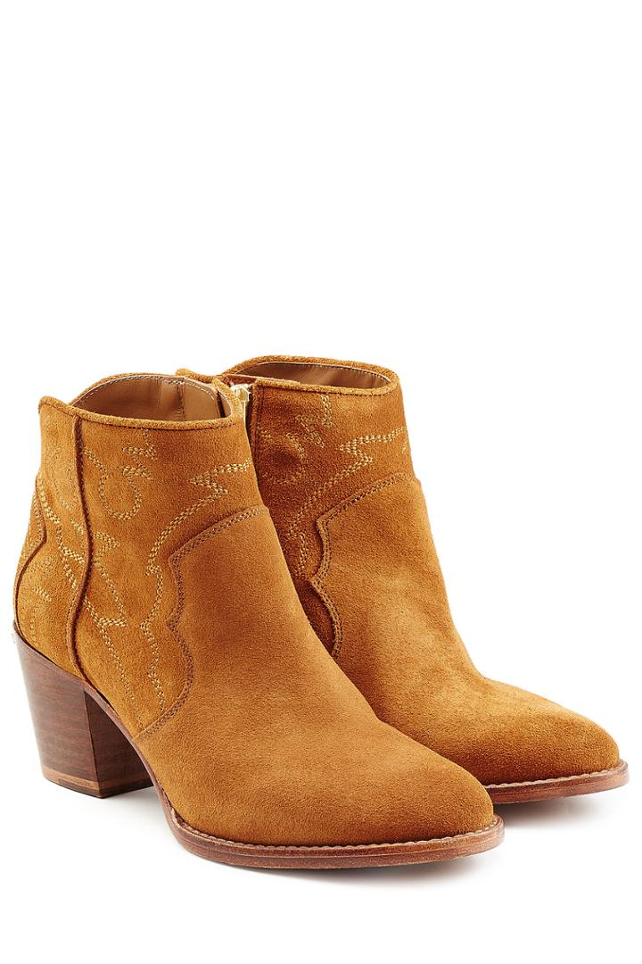 Zadig & Voltaire Zadig & Voltaire Suede Ankle Boots - Brown