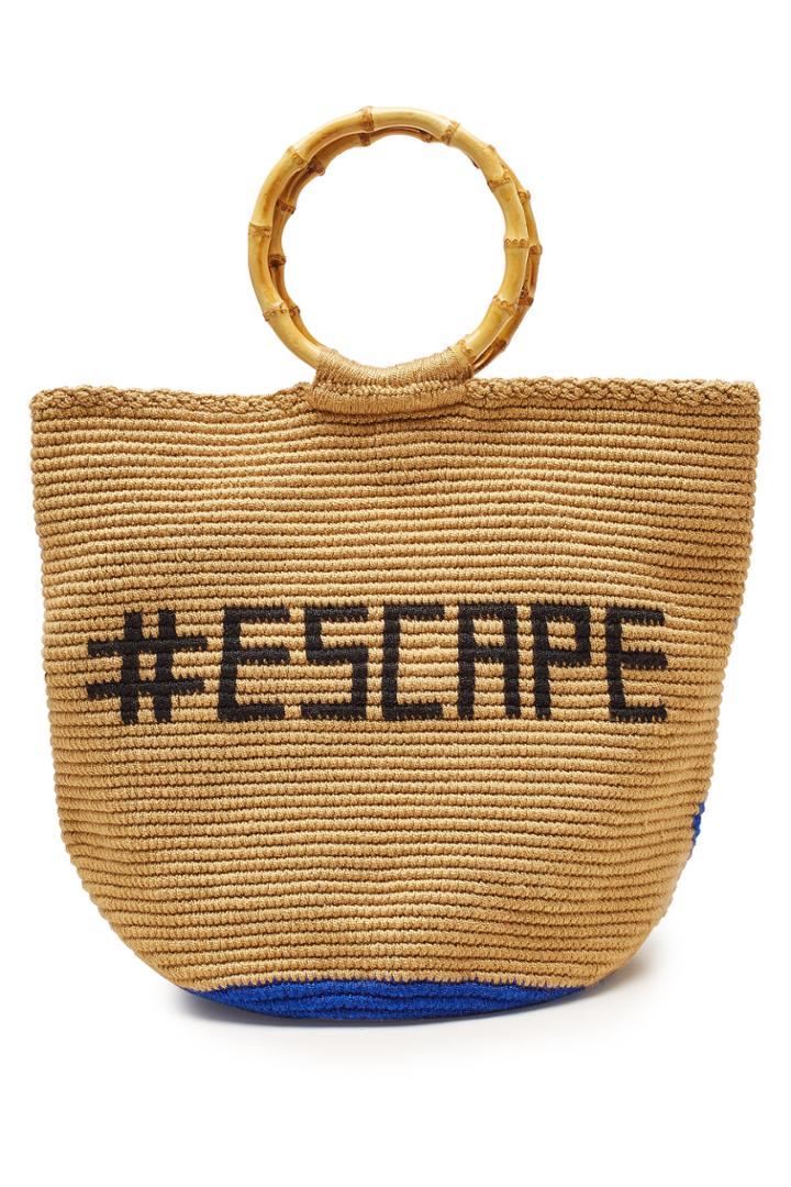 Soraya Hennessy Soraya Hennessy The Escape Handwoven Tote With Bamboo