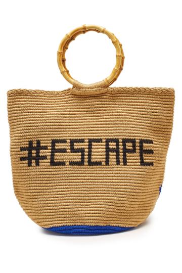 Soraya Hennessy Soraya Hennessy The Escape Handwoven Tote With Bamboo