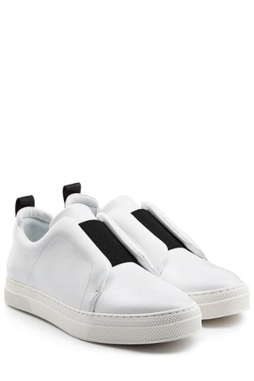 Pierre Hardy Pierre Hardy Leather Sneakers - White