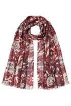 Burberry Burberry Printed Scarf In Wool And Mulberry Silk