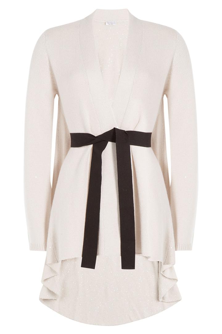 Brunello Cucinelli Brunello Cucinelli Cashmere-silk Cardigan - Beige