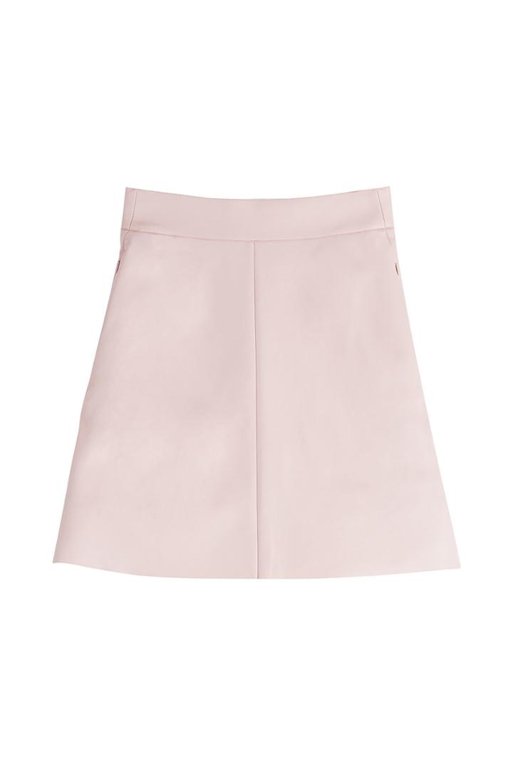 Akris Akris Leather Skirt - Pink