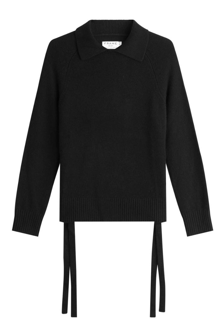 Frame Denim Frame Denim Cashmere Pullover With Ties At The Sides
