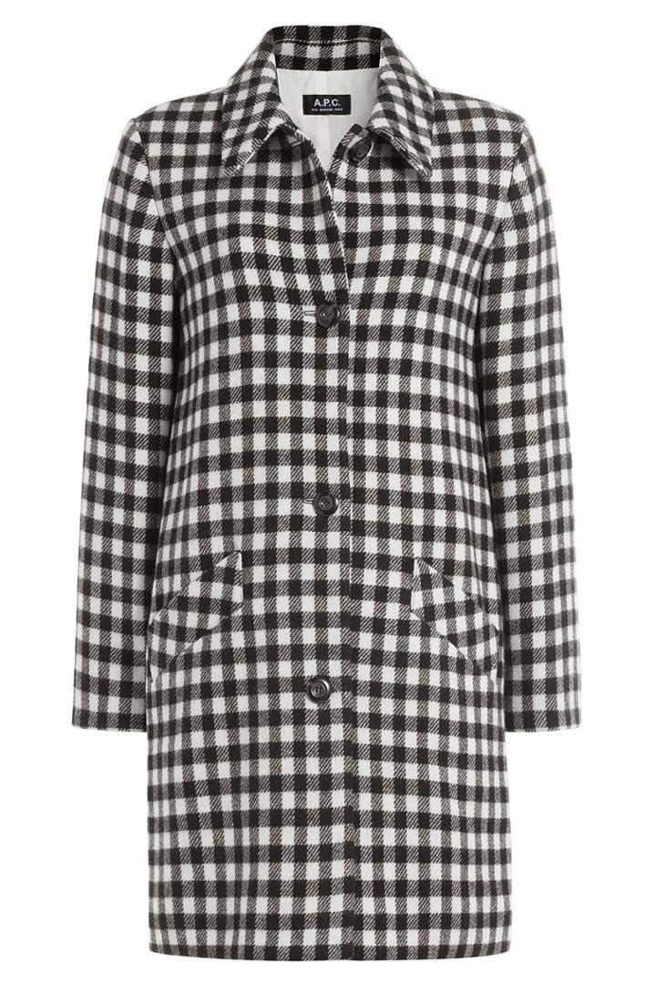 A.p.c. A.p.c. Printed Wool Coat