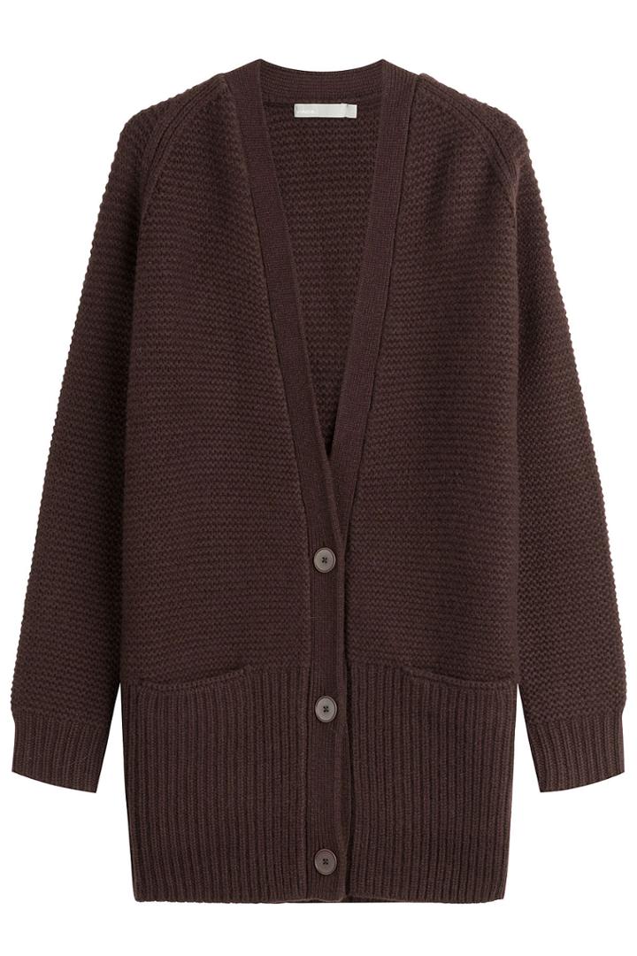 Vince Vince Wool And Cashmere Cardigan - Red