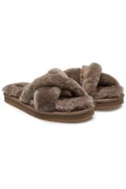 Ugg Ugg Abela Shearling Flip Flops