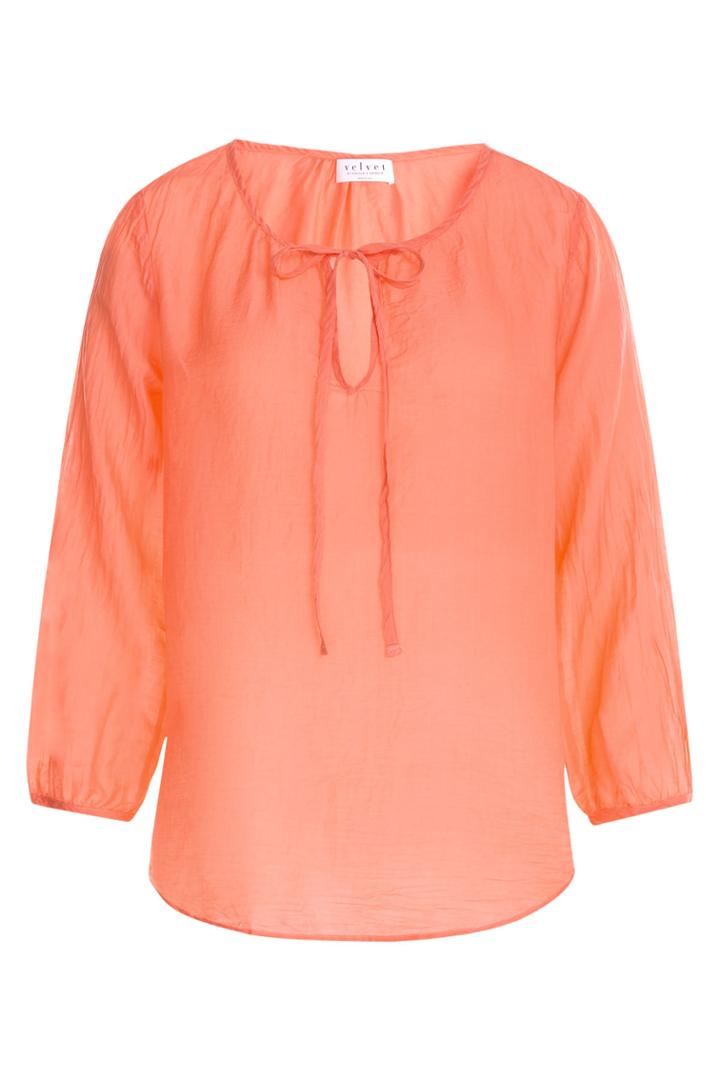 Velvet Velvet Cotton-silk Tunic - None
