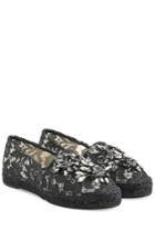 Dolce & Gabbana Dolce & Gabbana Embellished Lace Espadrilles