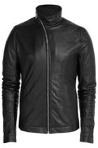 Rick Owens Men Rick Owens Men Leather Jacket - None