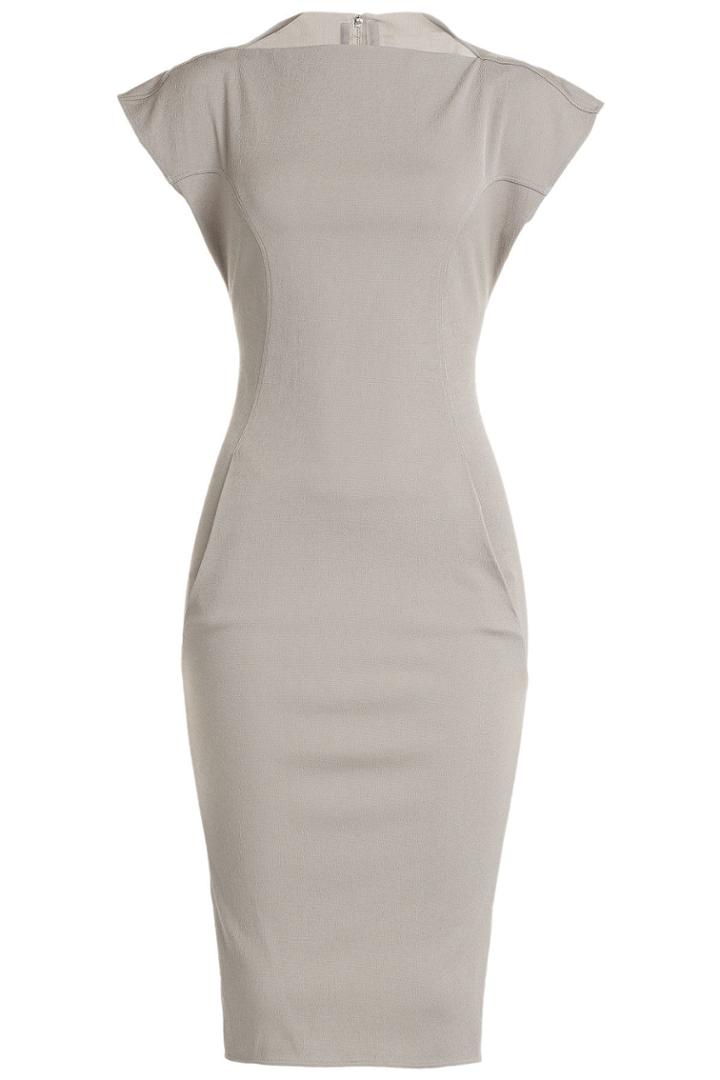 Rick Owens Rick Owens Short Sleeve Sculptural Dress - White