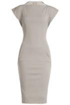 Rick Owens Rick Owens Short Sleeve Sculptural Dress - White