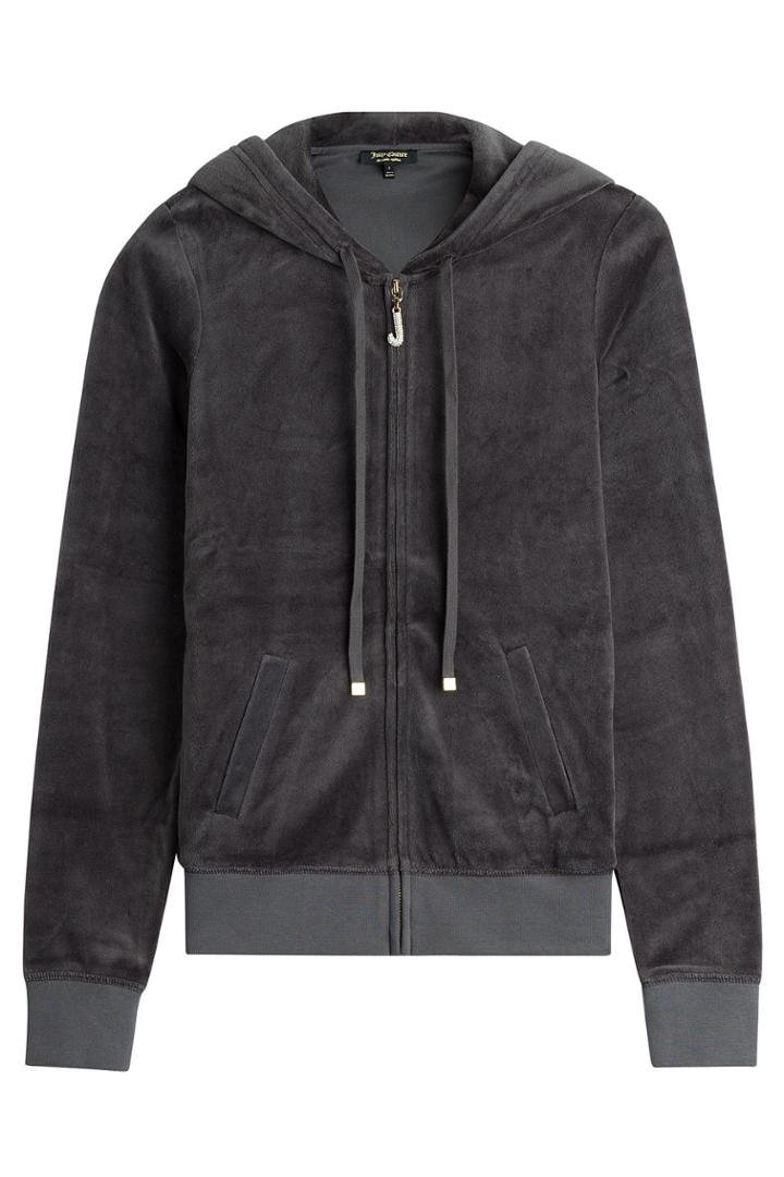 Juicy Couture Juicy Couture J Bling Velour Hoodie