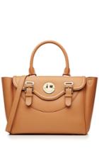 Hill & Friends Hill & Friends Happy Satchel Leather Tote - Camel