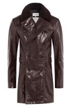 Maison Margiela Maison Margiela Leather Coat - Brown