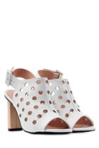 Robert Clergerie Robert Clergerie Perforated Leather Heels - White
