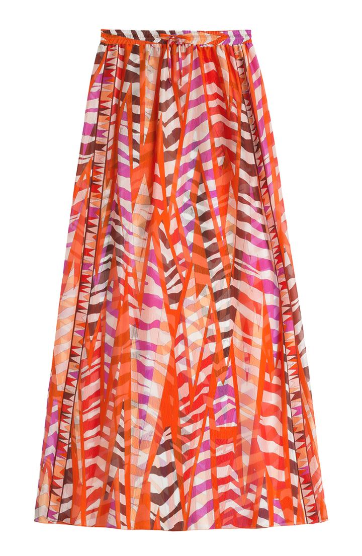 Emilio Pucci Printed Silk Chiffon Sarong