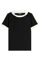 Paule Ka Paule Ka Top With Stand Collar - Black