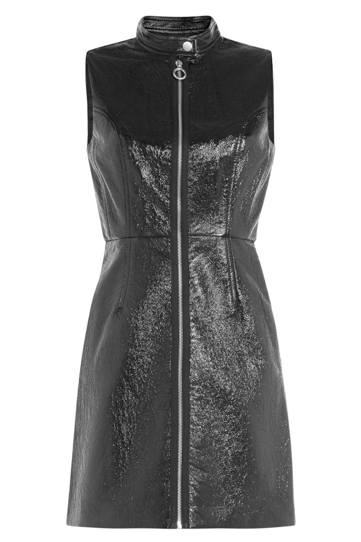 Marc By Marc Jacobs Marc By Marc Jacobs Faux Leather Dress - Black