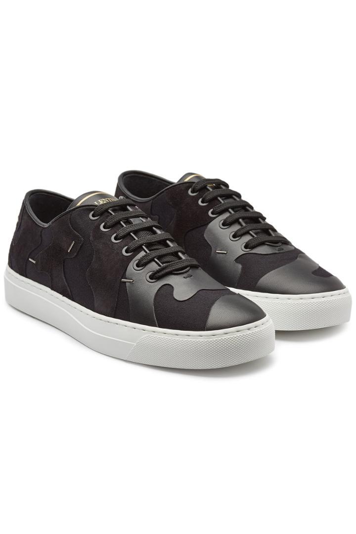 Valentino Valentino New Suede And Leather Sneakers