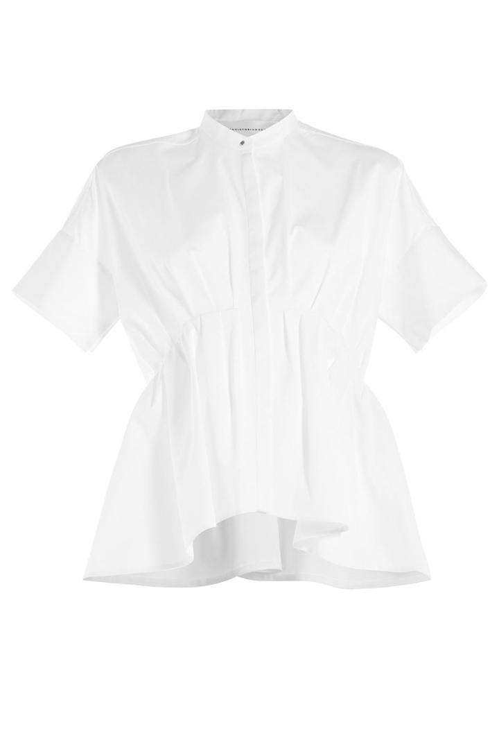 Victoria, Victoria Beckham Victoria, Victoria Beckham Gathered Cotton Shirt