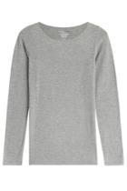 Majestic Majestic Long-sleeved Jersey Top - Grey
