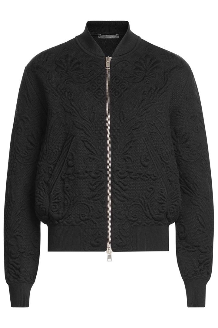 Alexander Mcqueen Alexander Mcqueen Bomber Jacket With Wool And Cashmere