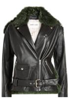 Sandy Liang Sandy Liang Leather Jacket With Shearling