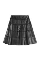 Paule Ka Paule Ka Leather Skirt - Black